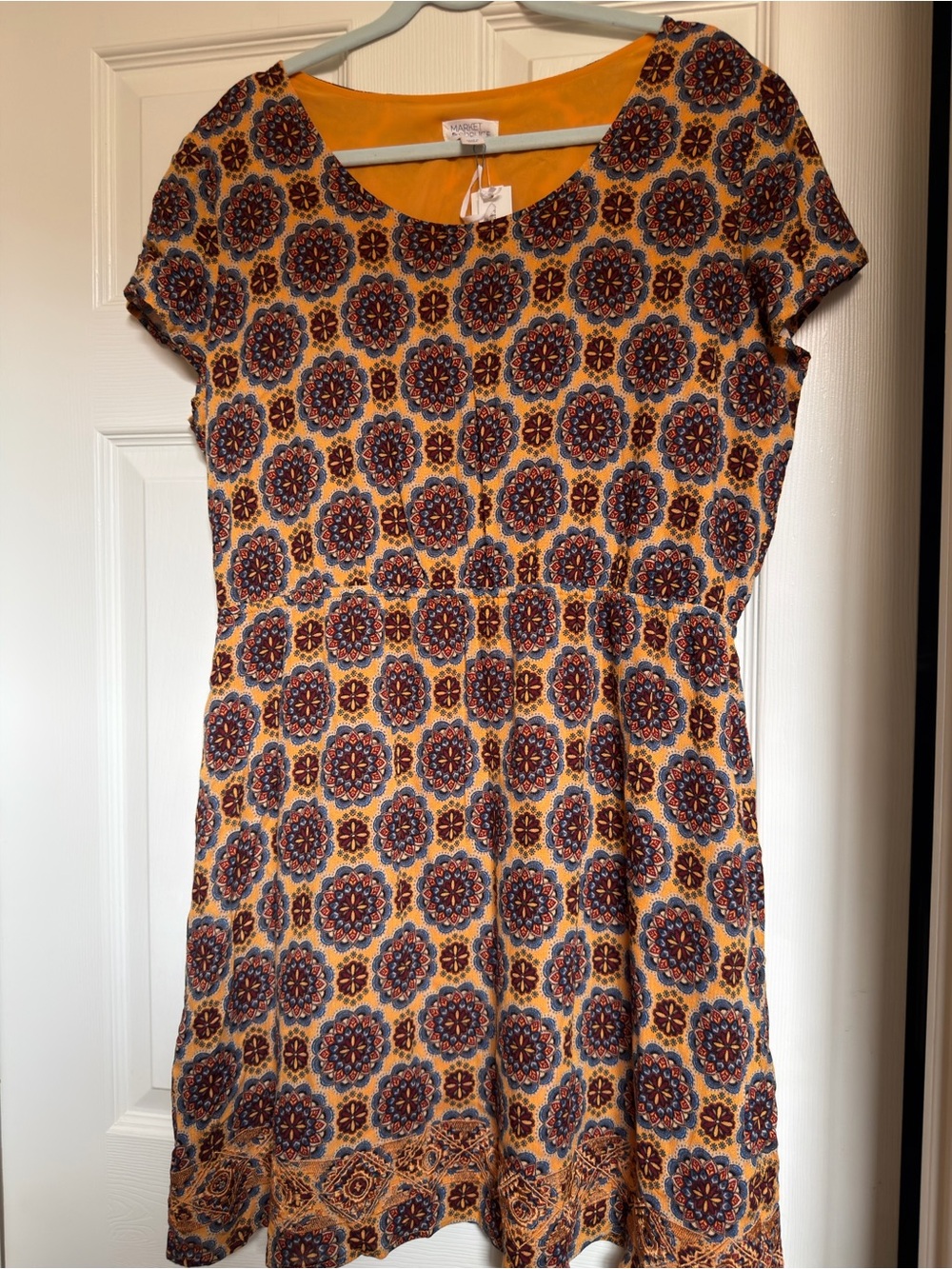 Market & Spruce Clover Floral Fit & Flare Dress
